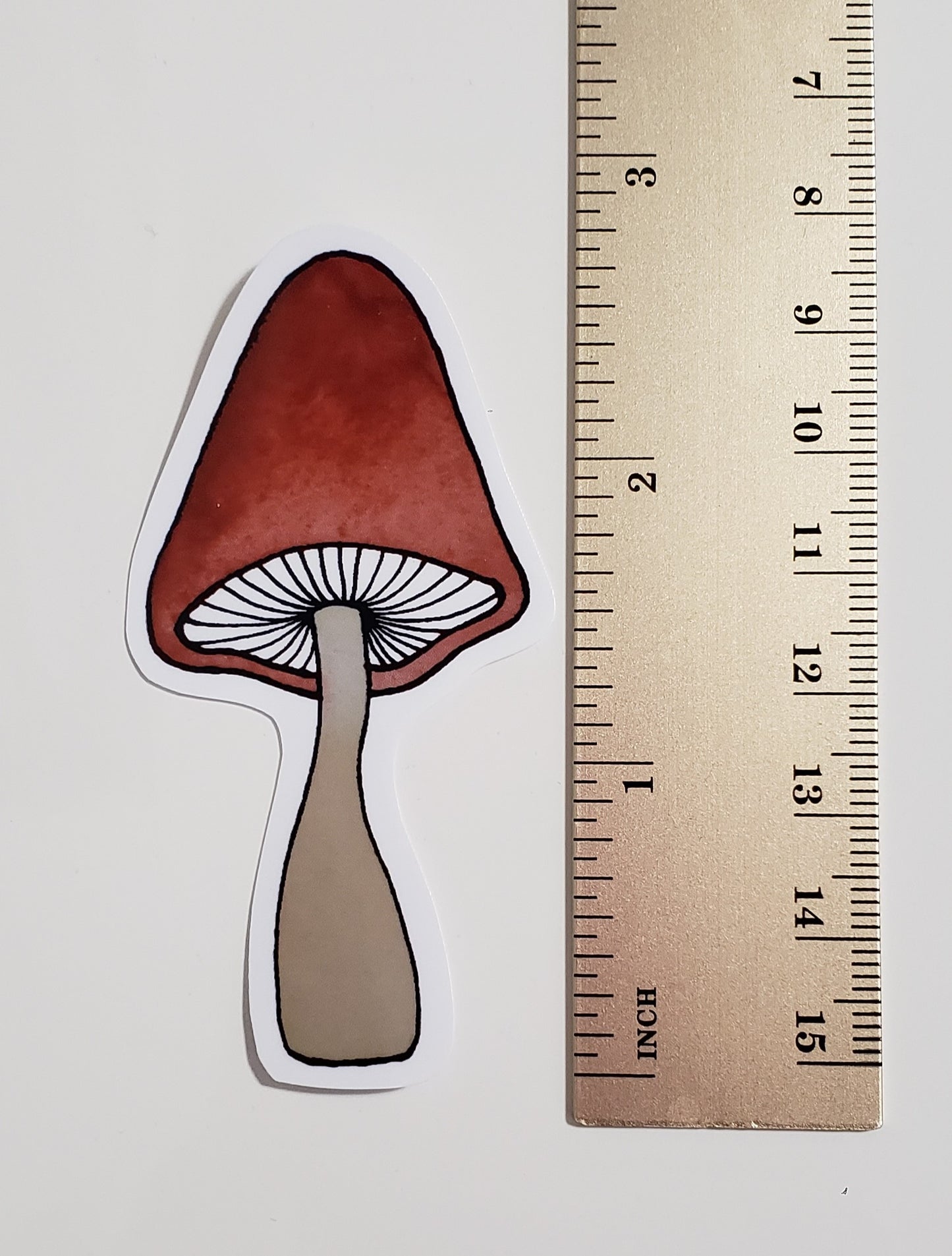 Mushroom Sticker (Sienna)