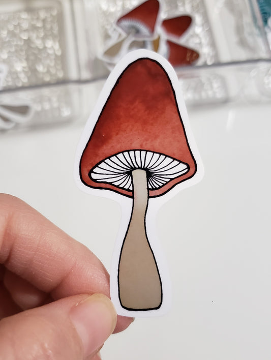 Mushroom Sticker (Sienna)