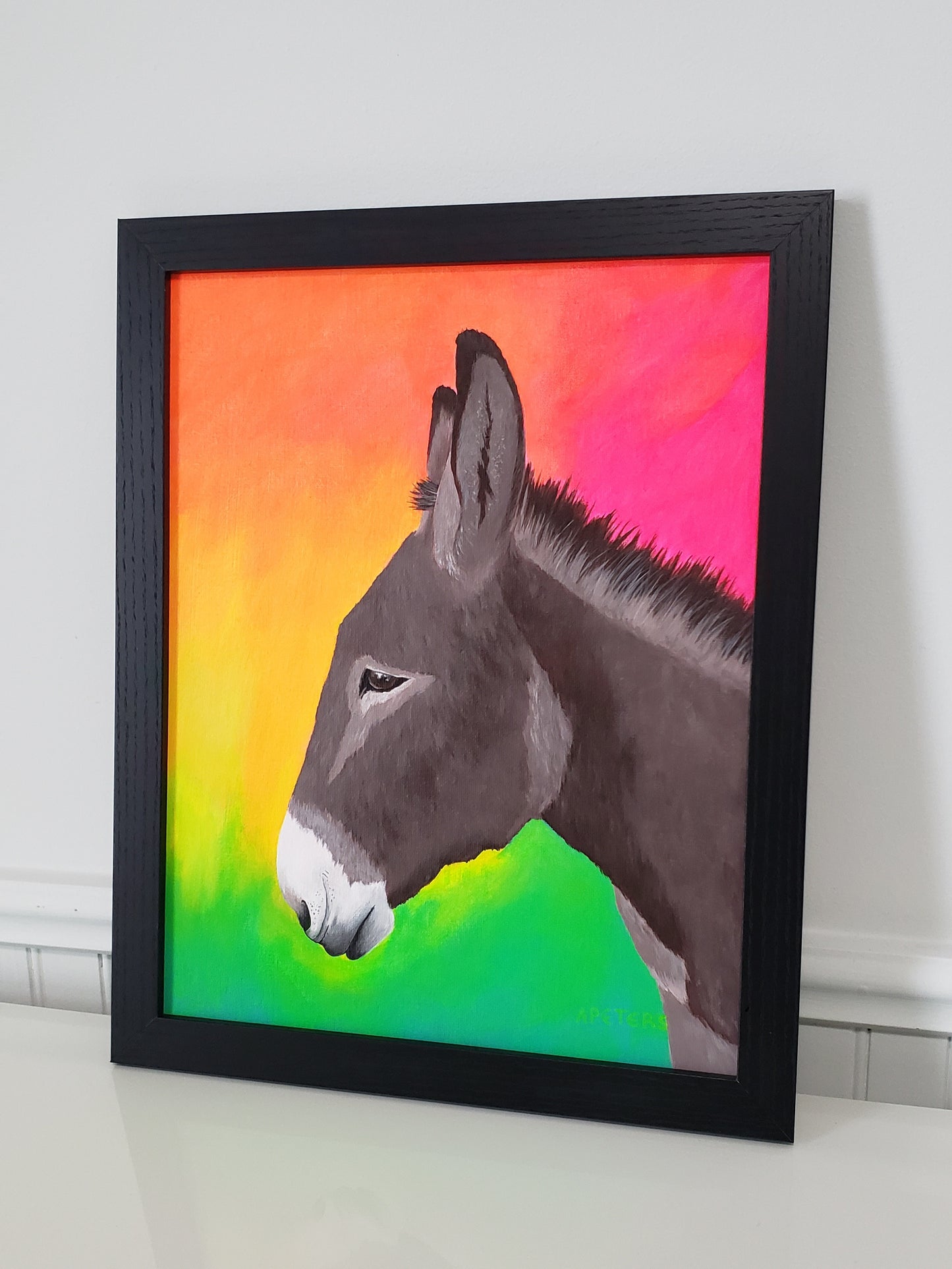 "Radiant Resilience: A Portrait of a Donkey"