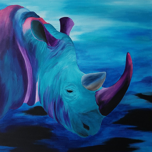 Calm Rhino Print