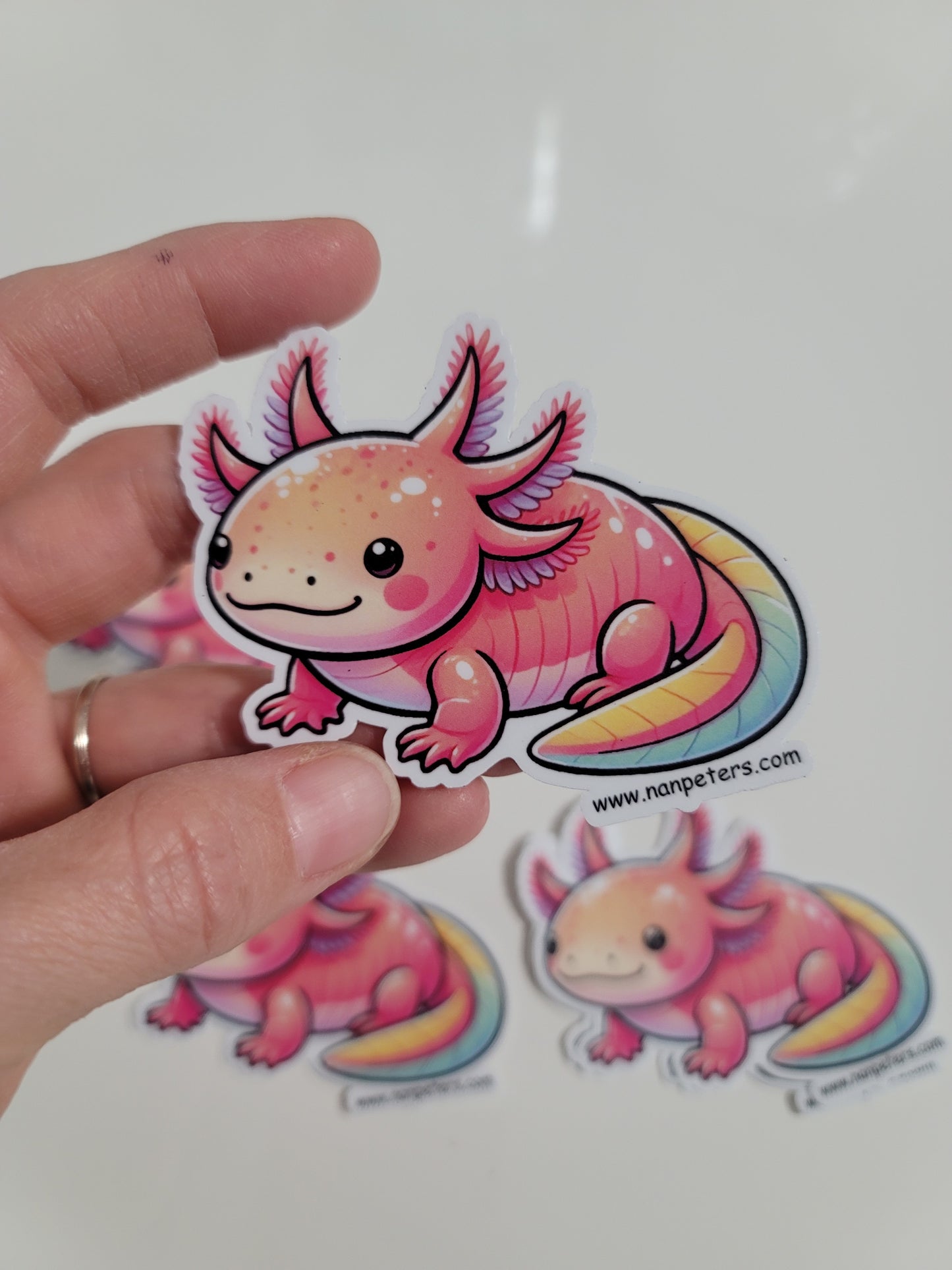 Axolotl Bumper Sticker